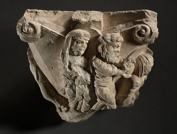 Fragment of a Capital with Scenes from Marys Infancy
