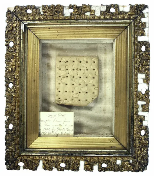 Framed Print : Framed hardtack cracker Framed Print : Framed hardtack cracker