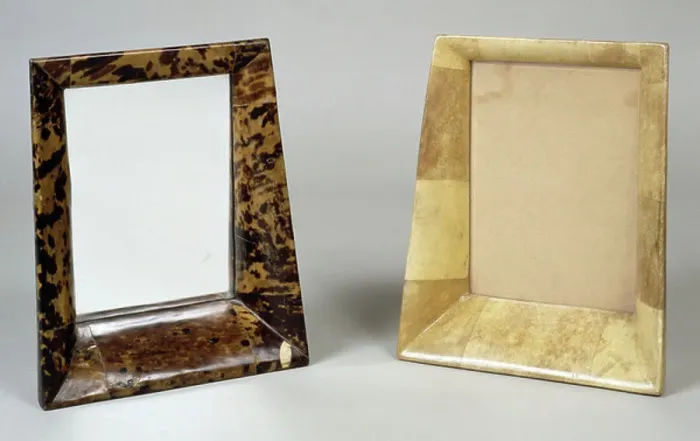 Framed Print : Frames in parchment and tortoiseshell, by Carlo Bugatti (1856-1940), Art Deco style, Italy, 20th century