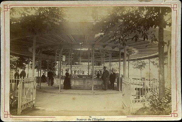 France, Auvergne, Allier (03), Vichy: The source of the hospital, 1880