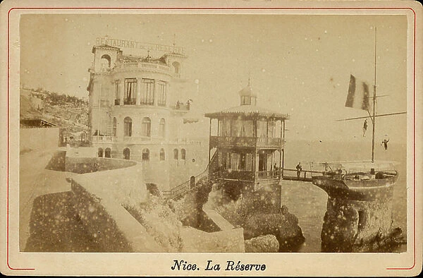 France, Provence-Alpes-Cote d'Azur, Alpes-Maritimes (06), Nice: The restaurant of the reserve, 1875