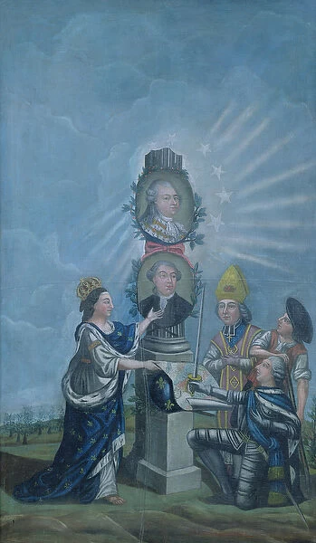 France Receiving the Wishes of the Nation from the Three Orders and presenting them to Louis XVI