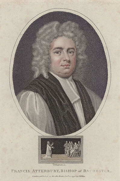 Francis Atterbury, Bishop of Rochester (coloured engraving)