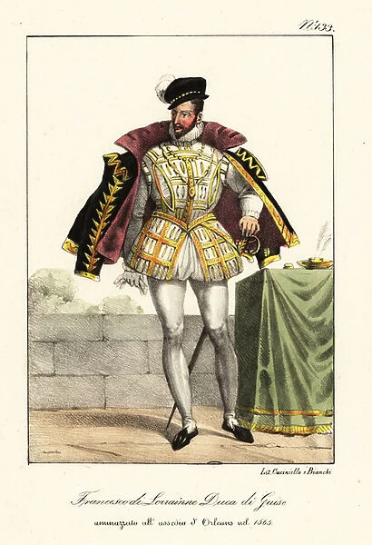 Francis de Lorraine II, Prince of Joinville, Duke of Guise. 1825 (lithograph)