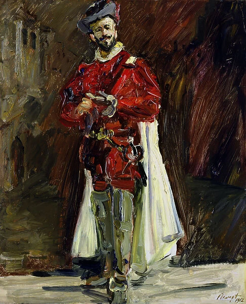 Francisco D Andrade (1859-1921) as Don Giovanni, 1912 (oil on panel)