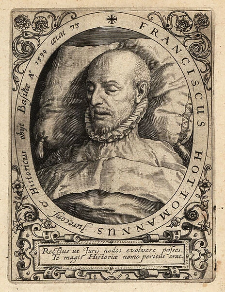 Francois Hotman, on his deathbed, 1524-1590