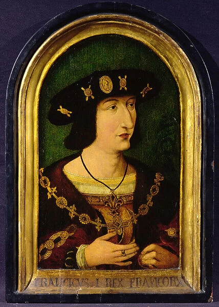 Francois I (1494-1547) King of France (1515-47) c. 1520 (oil on panel)