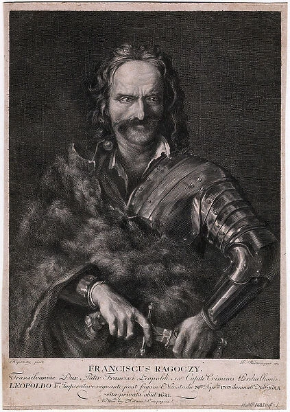 Francois II Rakoczi (1676-1735) - Francis II Rakoczi - Anonymous - 1704 - Etching - 26