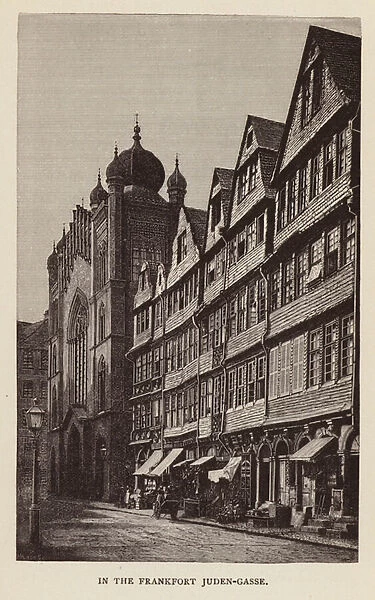 In the Frankfort Juden-gasse (engraving)
