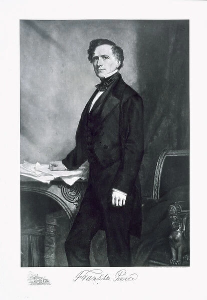 Franklin Pierce, 14th President of the United States of America, pub. 1901 (photogravure)