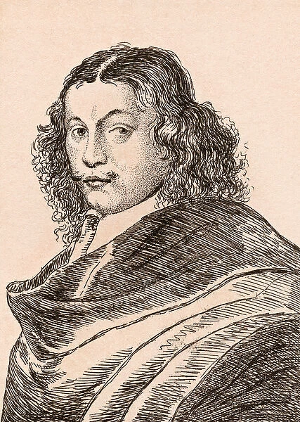 Frans van Mieris the Elder, illustration from 75 Portraits Of Celebrated Painters