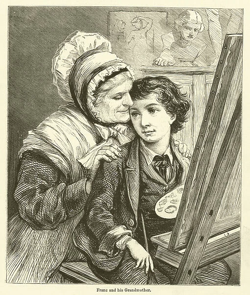 Franz and his Grandmother (engraving)