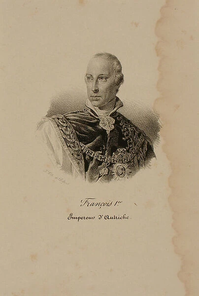 Franz I (1768-1835) First Emperor of Austria (1804-35) (lithograph)