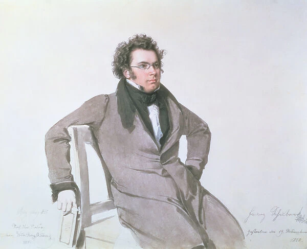 Franz Schubert (1797-1828), 1825 (w  /  c on paper)
