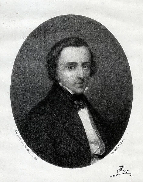 Frederic Chopin, c. 1850 (engraving)