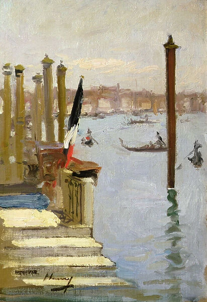 The French Consulate, Grand Canal, Venice (oil on canvas)