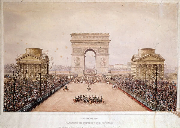 The French emperor Napoleon III (1808-1873) entered Paris on 2  /  12  /  1852