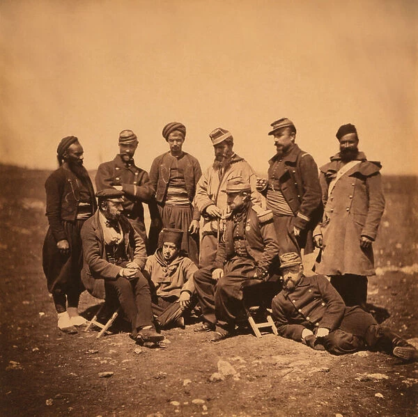 French General Cisse and group of Officers and Soldiers