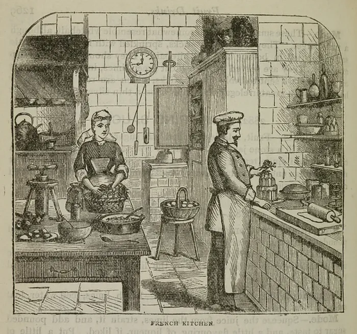 Framed Print : French kitchen