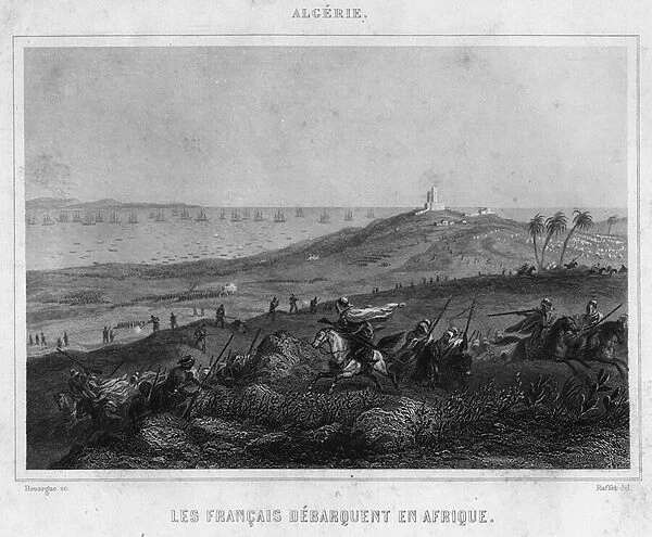 The French landed in Africa, 1830, in 'Algerie ancienne et moderne'