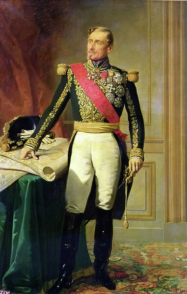 French marshal Armand Jacques Achille Leroy de Saint Arnaud (1796-1854), 1854 (oil on canvas)