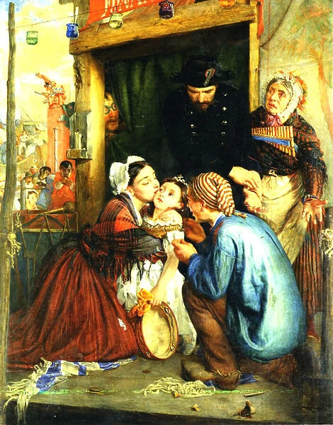 French Peasants Finding their Stolen Child, 1859 (oil on canvas)