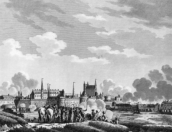 French Revolution: Attack of Nantes by the Vendeens on 29 June 1793