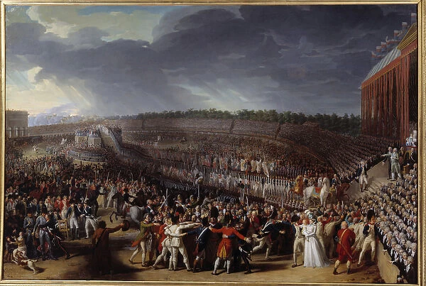French Revolution: 'the fete of the Federation on 14 July 1790 at the Champ