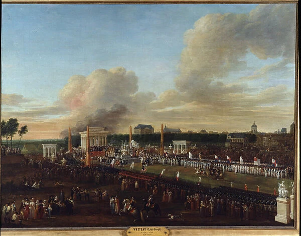 French Revolution: 'View of the fete of the Confederation of the Departments