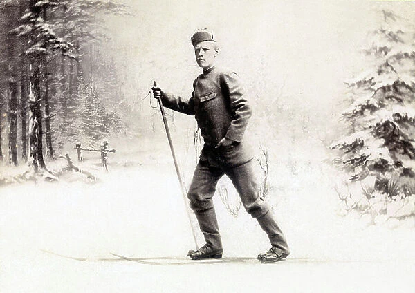 Fridtjof Wedel-Jarlsberg Nansen, 1896 (b / w photo)