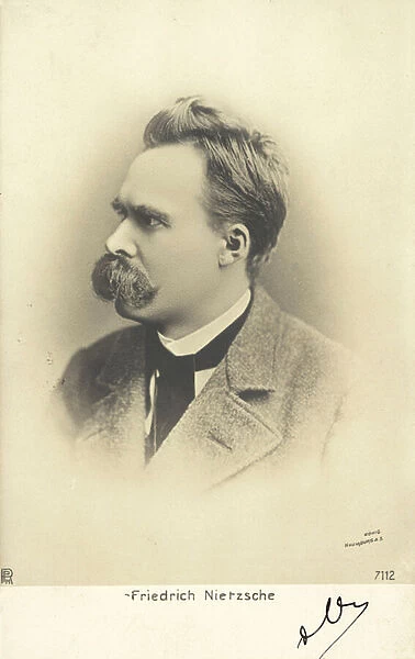 Friedrich Nietzsche (b  /  w photo)