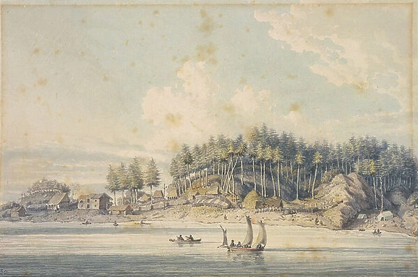 Friendly Cove, Nootka Sound, Vancouver's Island, 1798 (watercolour)
