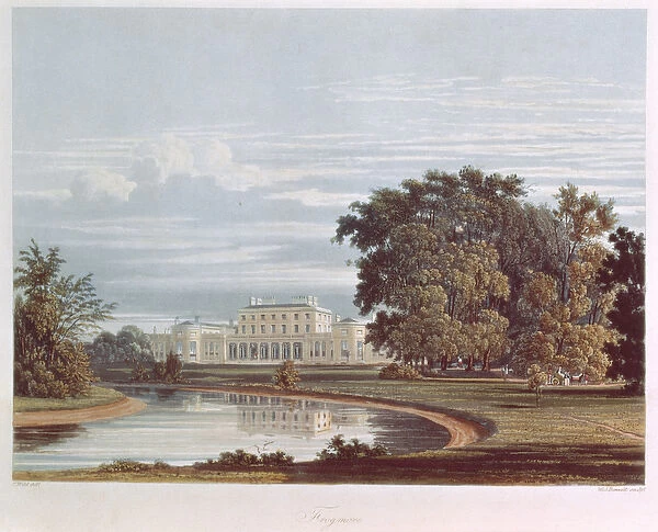 Frogmore, Windsor from Pynes Royal Residences, 1818 (aquatint)