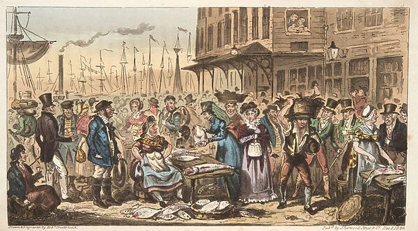 A Frolic in High Life, or a Visit to Billingsgate, from The English Spy, pub