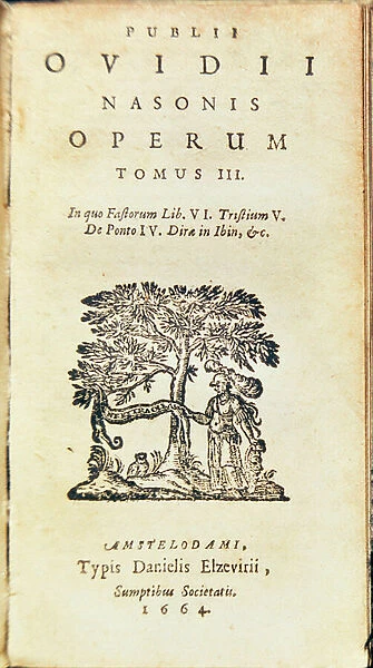 Frontispiece to Book III of the Works of Ovid, published in Amsterdam, 1664 (engraving)