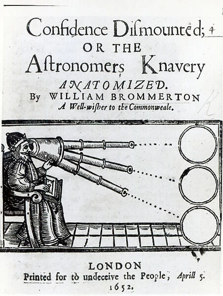 Frontispiece to Confidence Dismounted;or the Astronomers Knavery Anatomized