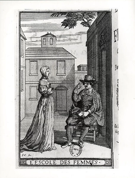 Frontispiece for the First Edition of L Ecole des femmes