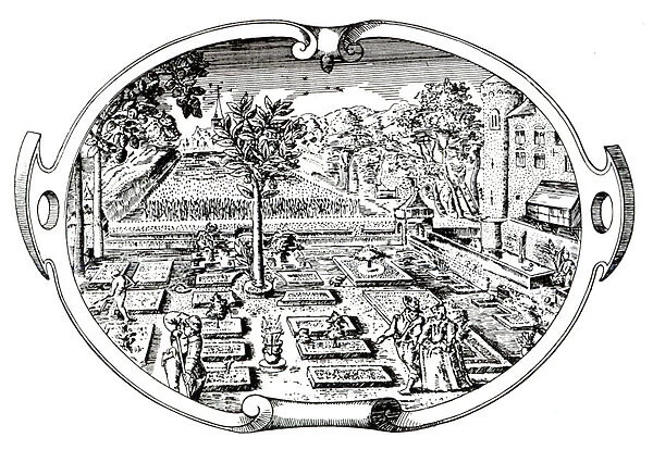 Frontispiece, from The Herball, by John Gerard (1545-1607)