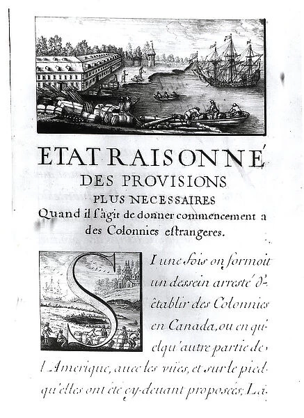 Frontispiece to L Etat Raisonne (engraving) (b  /  w photo)