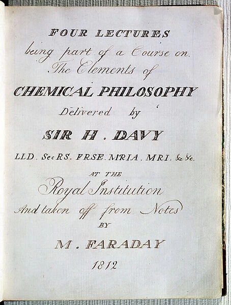 Frontispiece to Four Lectures on the Elements of Chemical Philosophy by Sir H