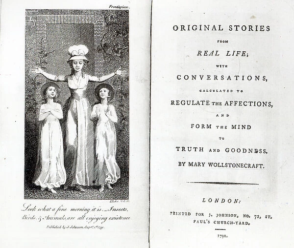 Frontispiece to Original Stories from Real Life by Mary Wollstonecraft