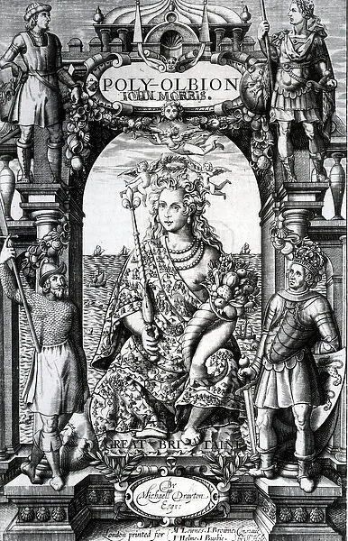 Frontispiece to Poly-Olbion by Michael Drayton, published in 1622 (engraving)