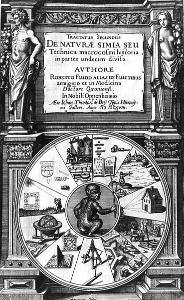 Frontispiece to Robert Fludds Utriusque Cosmi Historia
