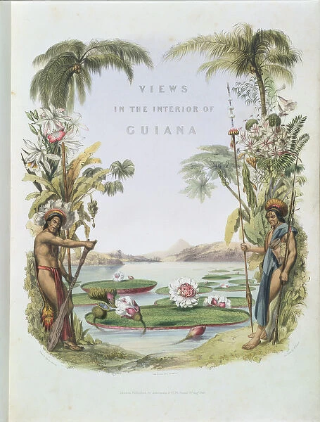 Frontispiece to Views in the Interior of Guiana, engraved by M. Gauci (fl