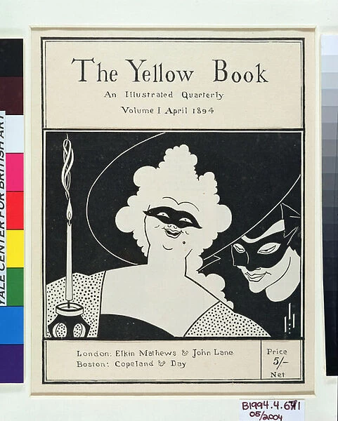 Frontispiece for The Yellow Book: An Illustrated Quarterly, Volume I, April 1894 (photochemical reproduction on laid paper)