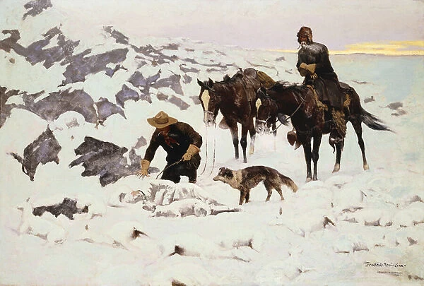 The Frozen Sheepherder, 1900 (oil on canvas)