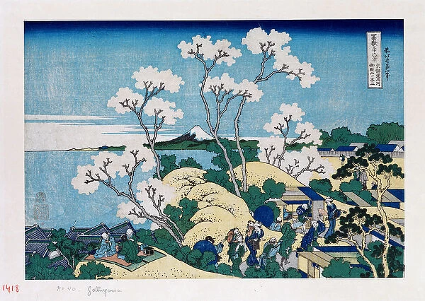 Fuji from Gotenyama at Shinagawa on the Tokaido, from the series