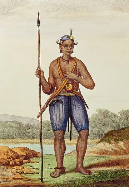 Fulani man, from Senegalese sketches, face of the country, nations, commerce