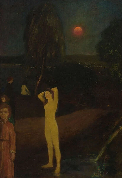 Full-Orbed Moon, 1901 (oil on canvas)