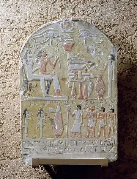 Funerary stele of Tembu (painted limestone)